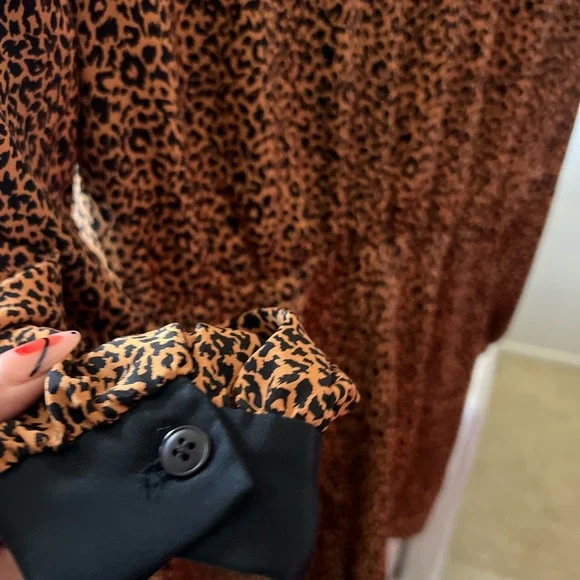 Vintage ACT I New York Leopard Print Playsuit - Picture 4 of 5